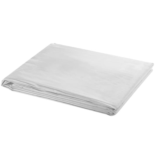 vidaXL Backdrop Cotton White 300x300 cm