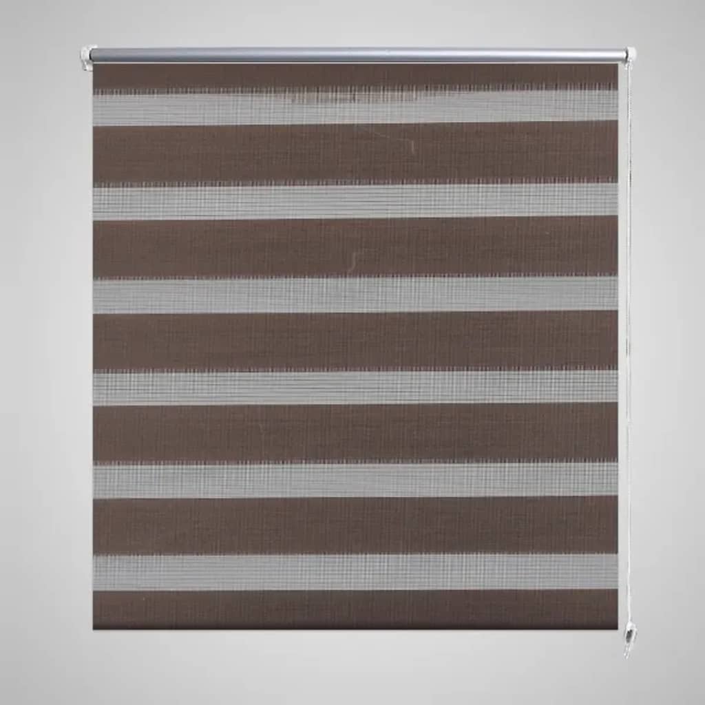 vidaXL Zebra Blind 50 x 100 cm Coffee