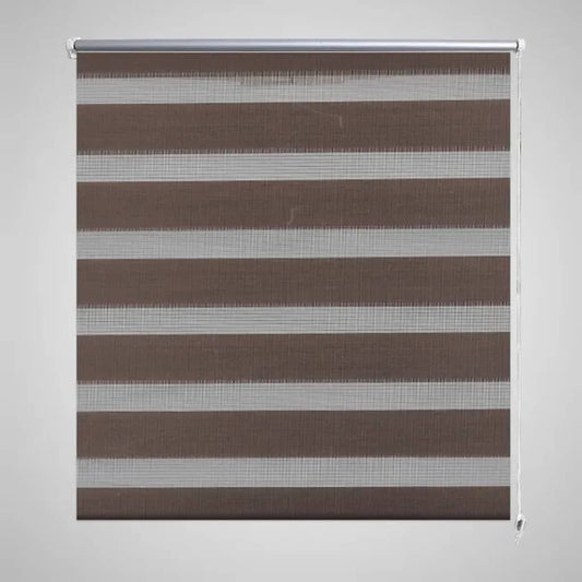 vidaXL Zebra Blind 50 x 100 cm Coffee