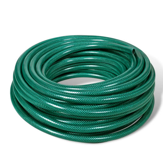 vidaXL 25 m Green Flexible PVC Hose for Water Gardens & Irrigation 1 Inch diameter