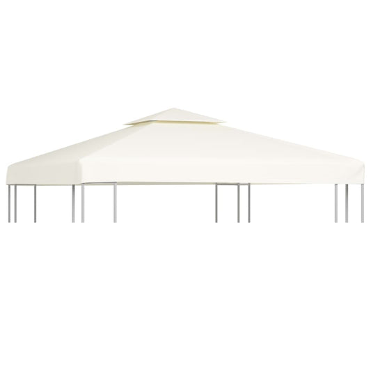vidaXL Gazebo Cover Canopy Replacement 310 g / må_ Cream White 3 x 3 m