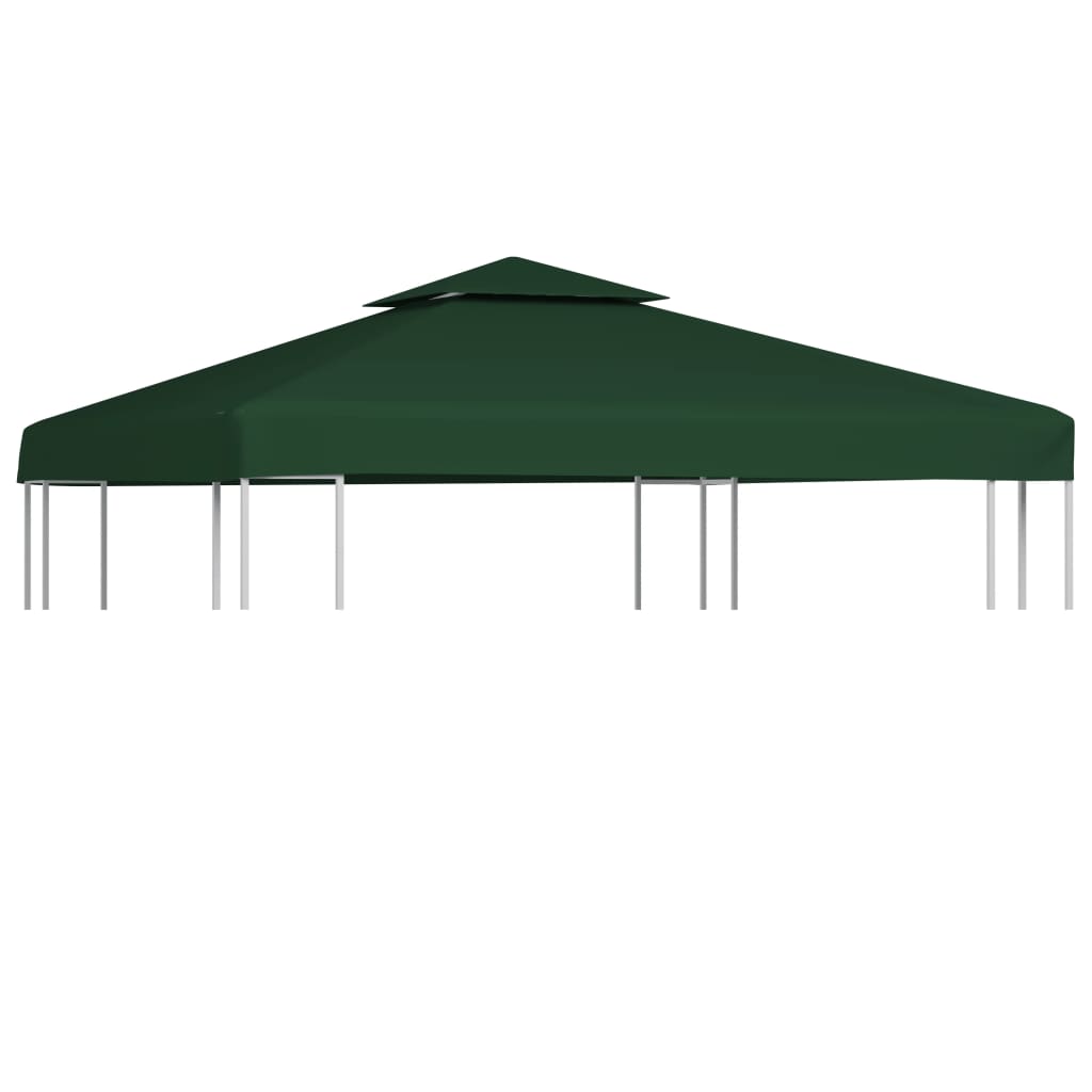 vidaXL Gazebo Cover Canopy Replacement 310 g / må_ Green 3 x 3 m