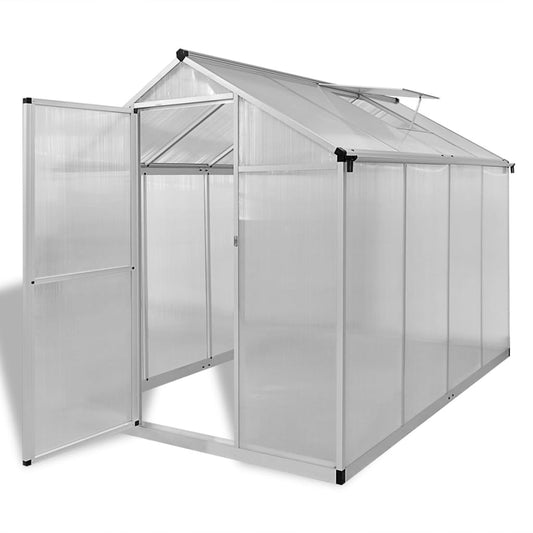vidaXL Reinforced Aluminium Greenhouse with Base Frame 4.6 må_