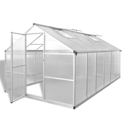 vidaXL Reinforced Aluminium Greenhouse with Base Frame 9.025 må_