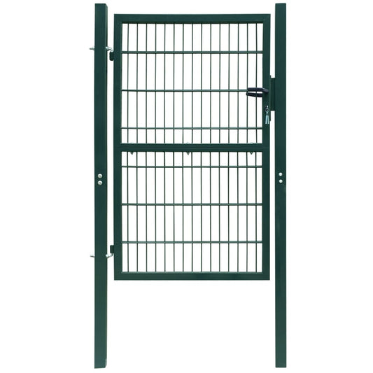 vidaXL 2D Fence Gate (Single) Green 106 x 170 cm