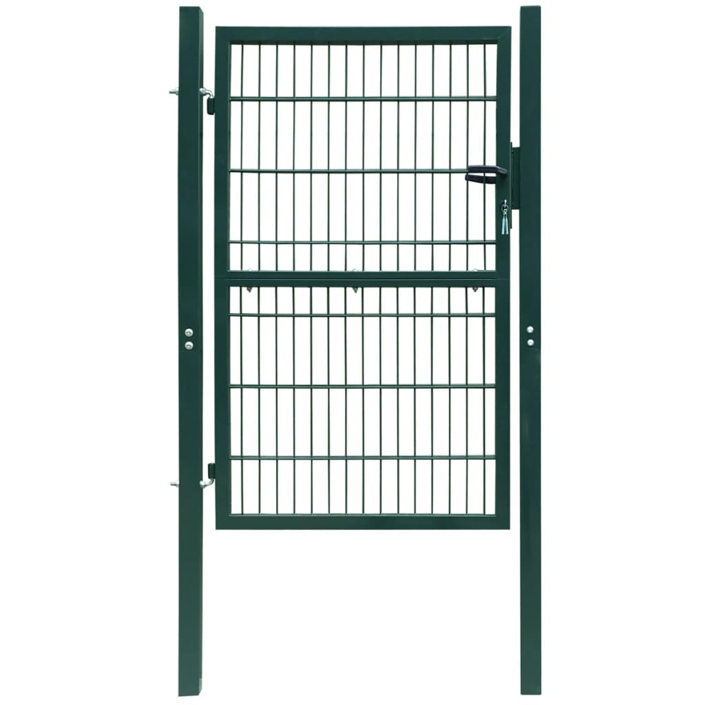 vidaXL 2D Fence Gate (Single) Green 106 x 190 cm
