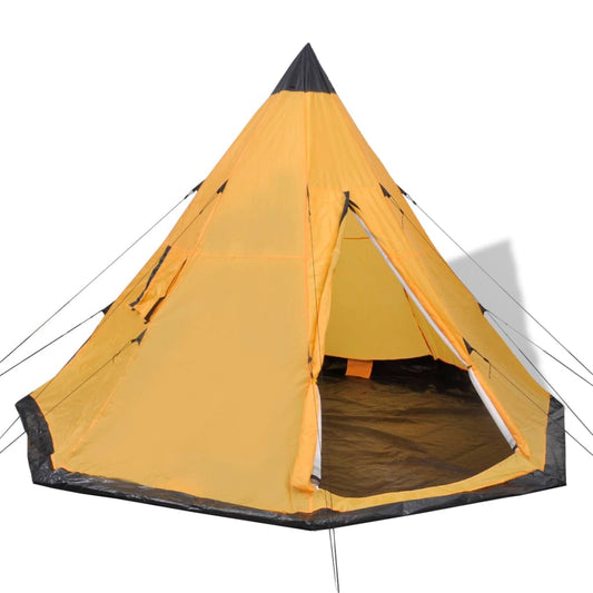 vidaXL 4-person Tent Yellow