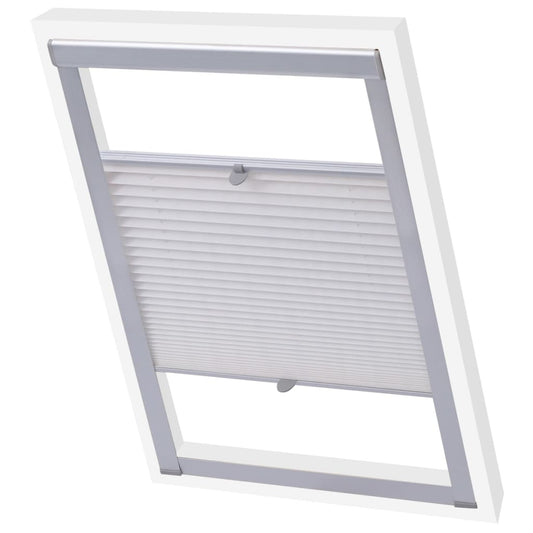 vidaXL Pleated Blinds White M04/304