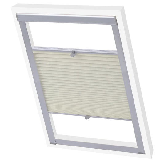 vidaXL Pleated Blinds Cream M06/306