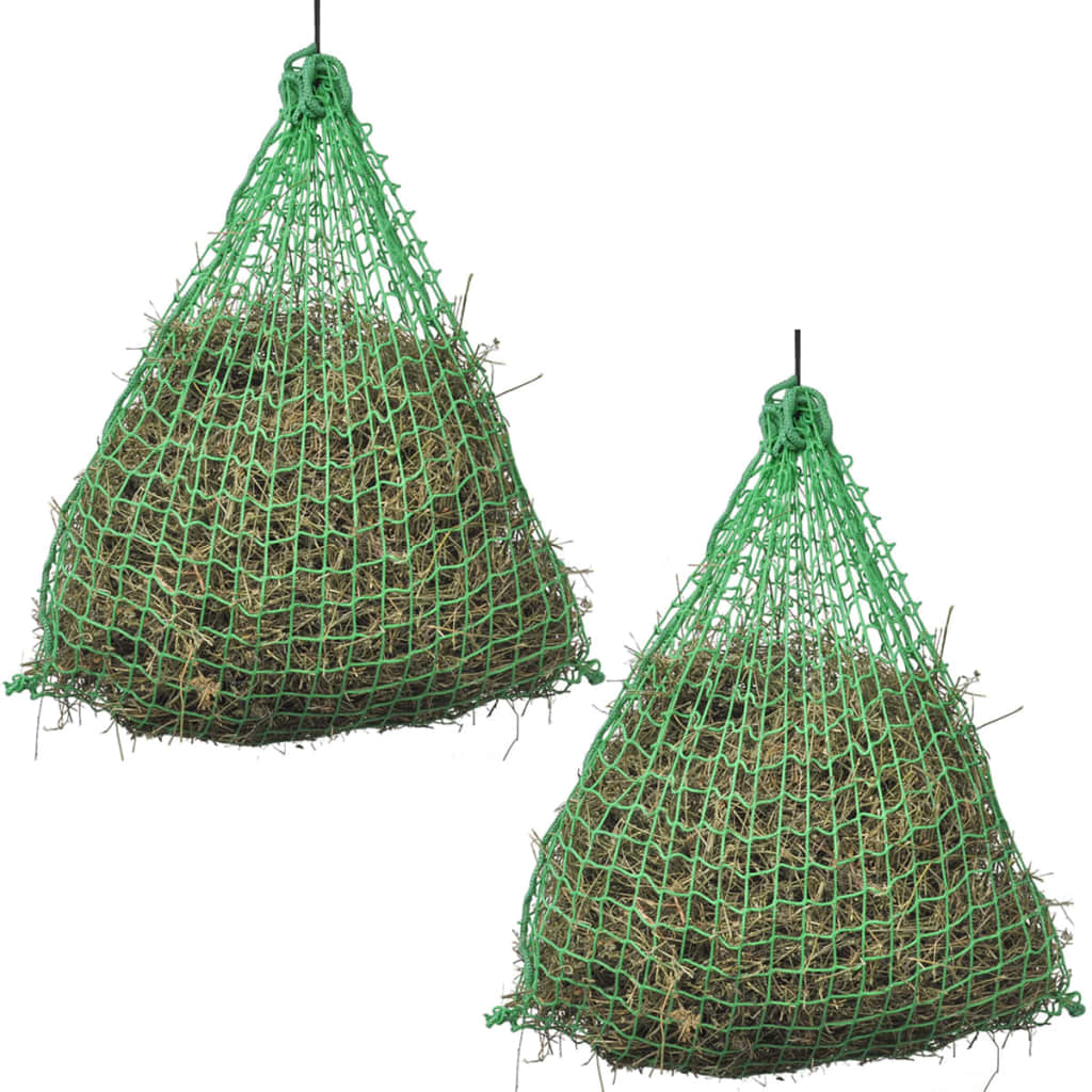 vidaXL Hay Nets 2 pcs Round 1x1 m PP