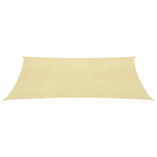 vidaXL Sunshade Sail HDPE Rectangular 2x4 m Beige