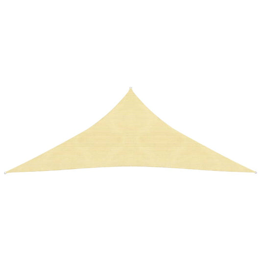 vidaXL Sunshade Sail HDPE Triangular 3.6x3.6x3.6 m Beige