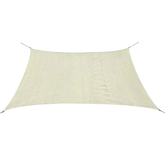 vidaXL Sunshade Sail HDPE Square 3.6x3.6 m Cream