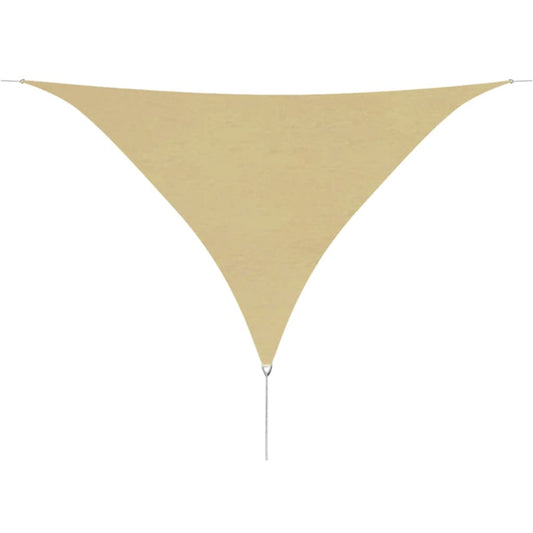 vidaXL Sunshade Sail Oxford Fabric Triangular 3.6x3.6x3.6 m Beige