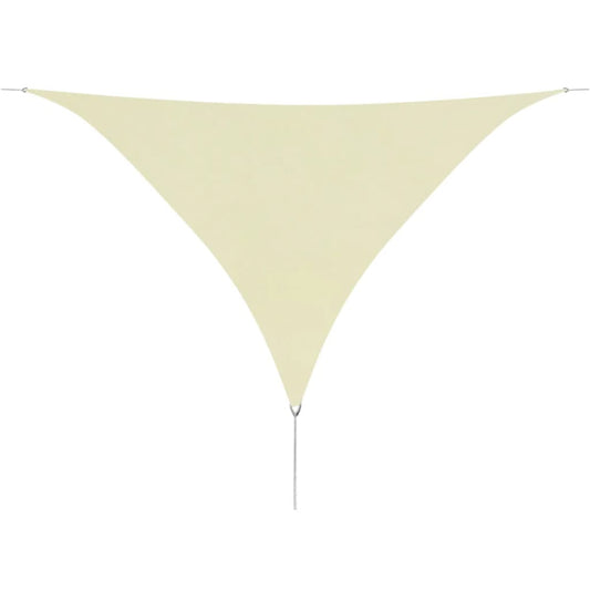 vidaXL Sunshade Sail Oxford Fabric Triangular 3.6x3.6x3.6 m Cream
