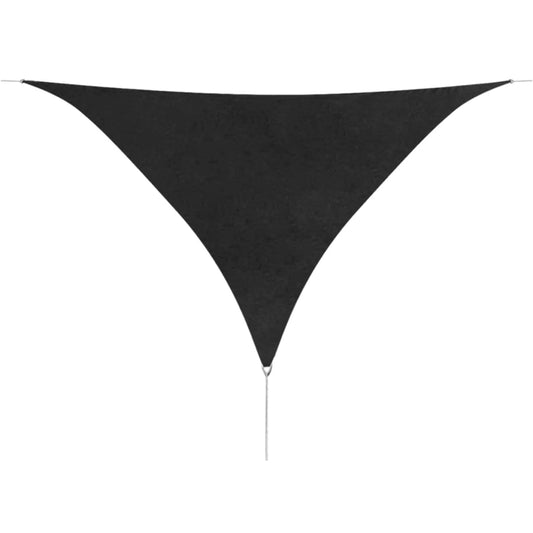 vidaXL Sunshade Sail Oxford Fabric Triangular 5x5x5 m Anthracite