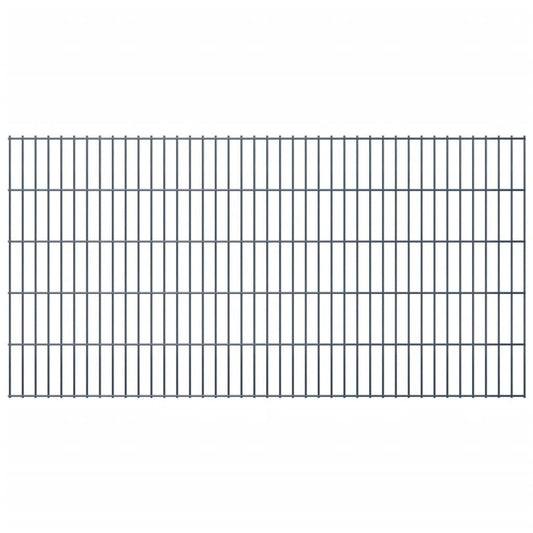 vidaXL 2D Garden Fence Panel 2.008x1.03 m  Grey