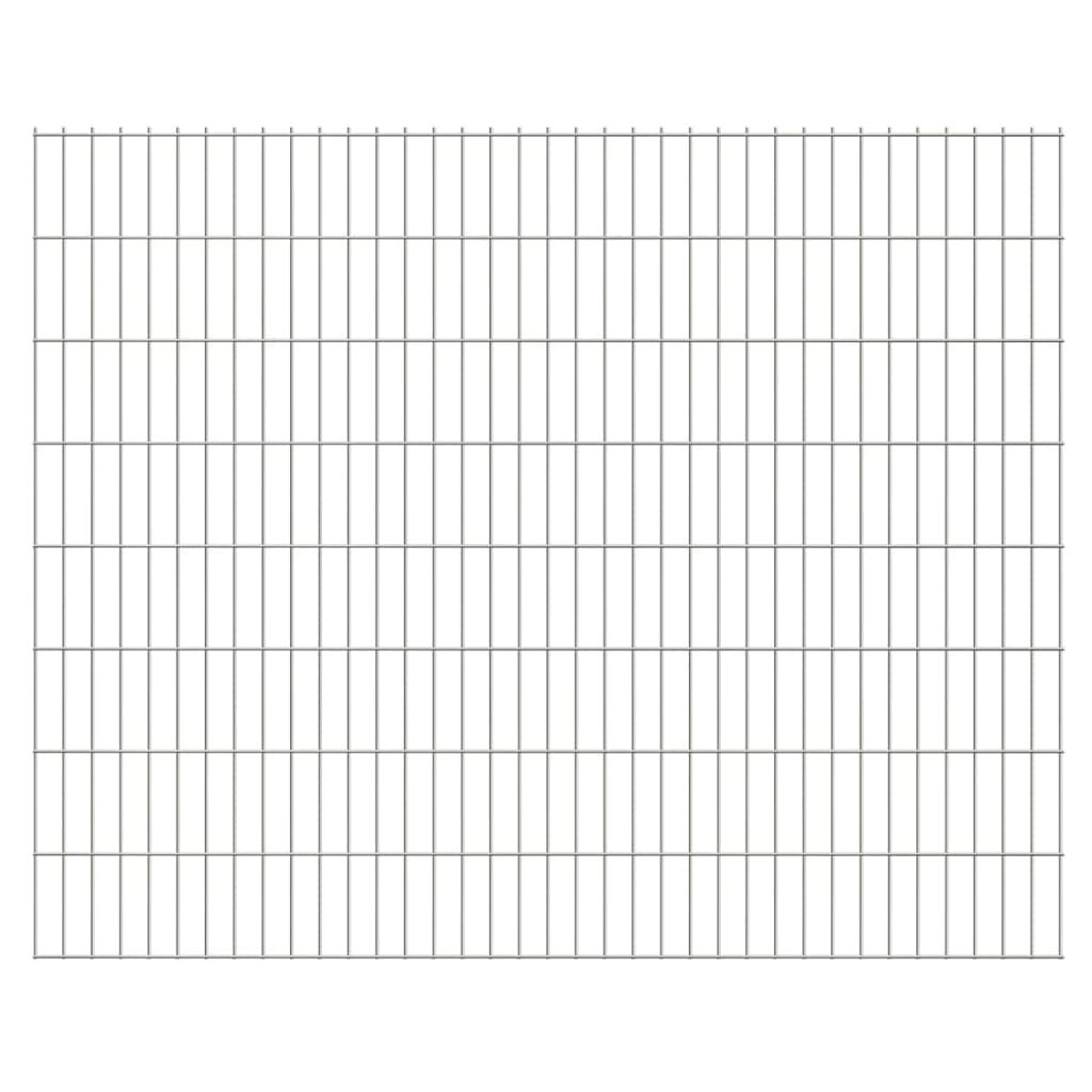 vidaXL 2D Garden Fence Panel 2.008x1.63 m  Silver