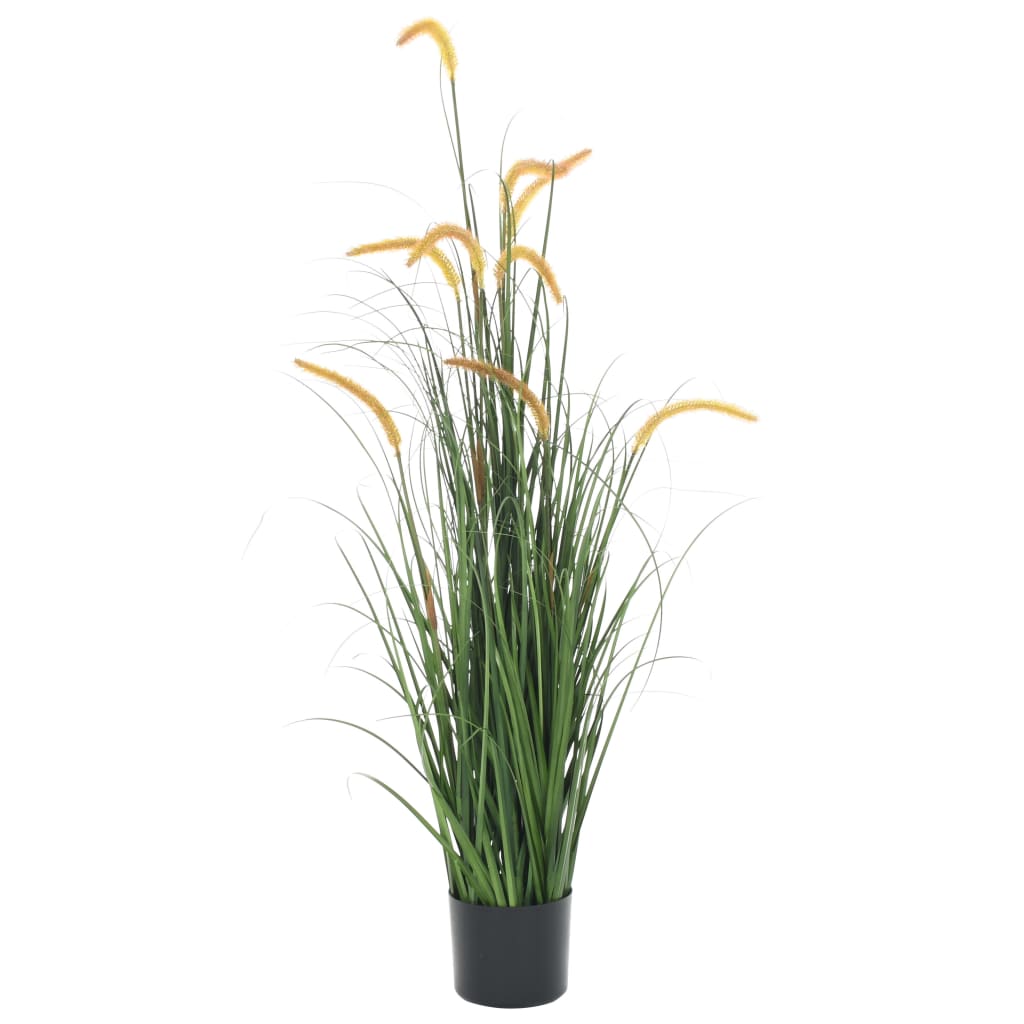 vidaXL Artificial Grass Plant with Cattail 135 cm