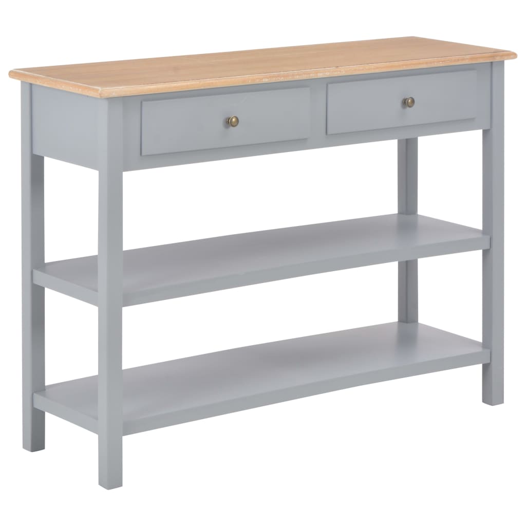 vidaXL Sideboard Grey 110x35x80 cm MDF