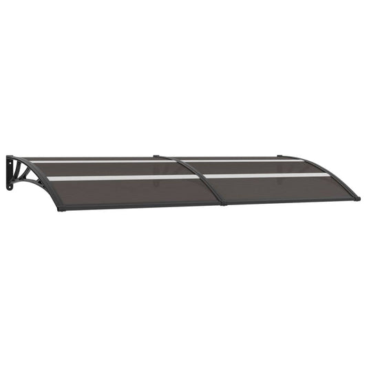 vidaXL Door Canopy Black 240x80 cm PC
