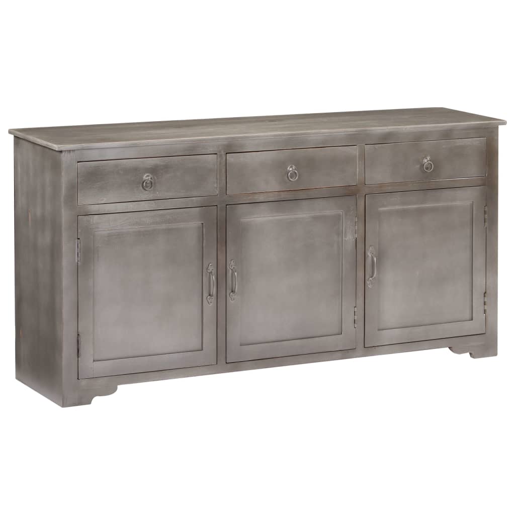 vidaXL Sideboard Grey 160x40x80 cm Solid Mango Wood