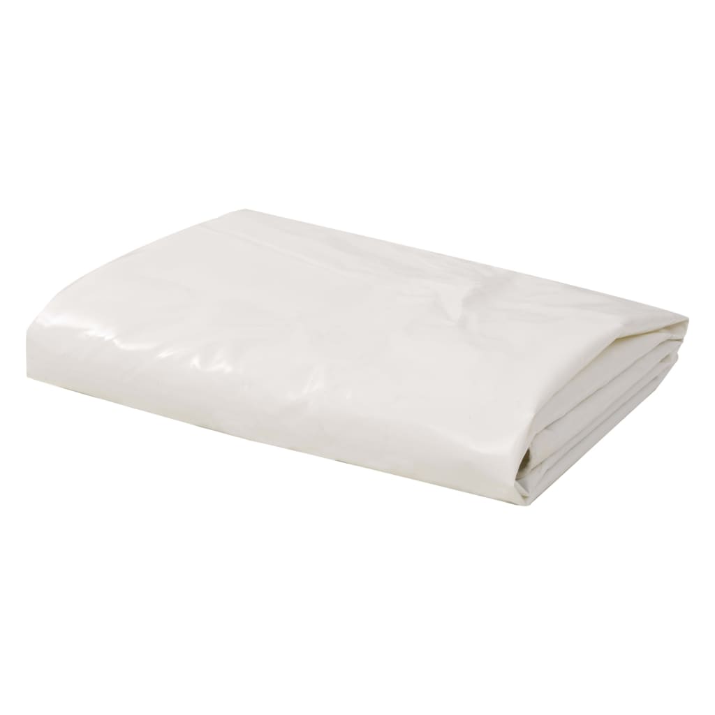 vidaXL Tarpaulin 650 g/må_ 3.5x5 m White