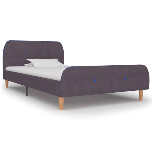 vidaXL Bed Frame Taupe Fabric 90x190 cm 3FT Single