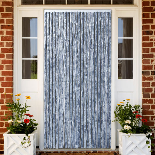 vidaXL Insect Curtain Silver 100x220 cm Chenille