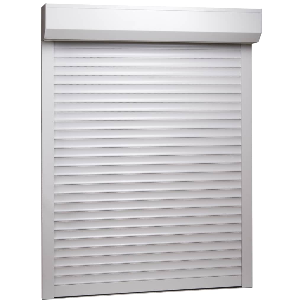 vidaXL Roller Shutter Aluminium 130x140 cm White