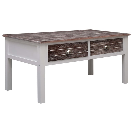 vidaXL Coffee Table Brown 100x50x45 cm Wood
