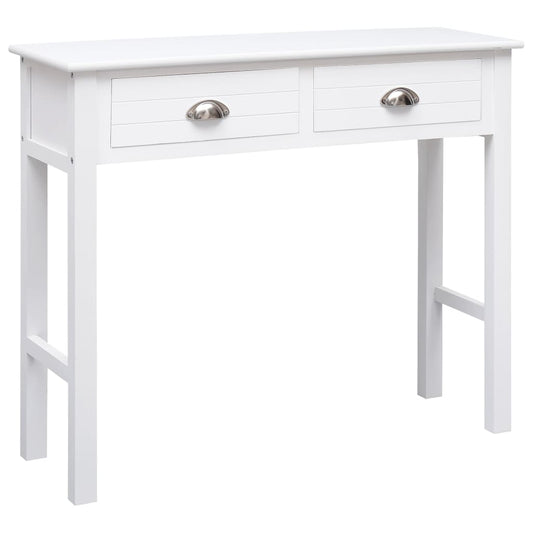 vidaXL Console Table White 90x30x77 cm Wood
