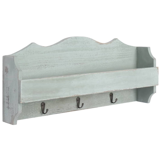 vidaXL Wall Mounted Coat Rack Green 50x10x23 cm Wood