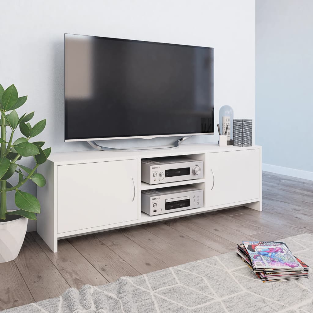 vidaXL TV Cabinet White 120x30x37.5 cm Engineered Wood