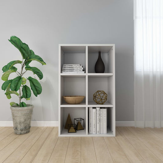 vidaXL Book Cabinet/Sideboard White 66x30x97.8 cm Engineered Wood