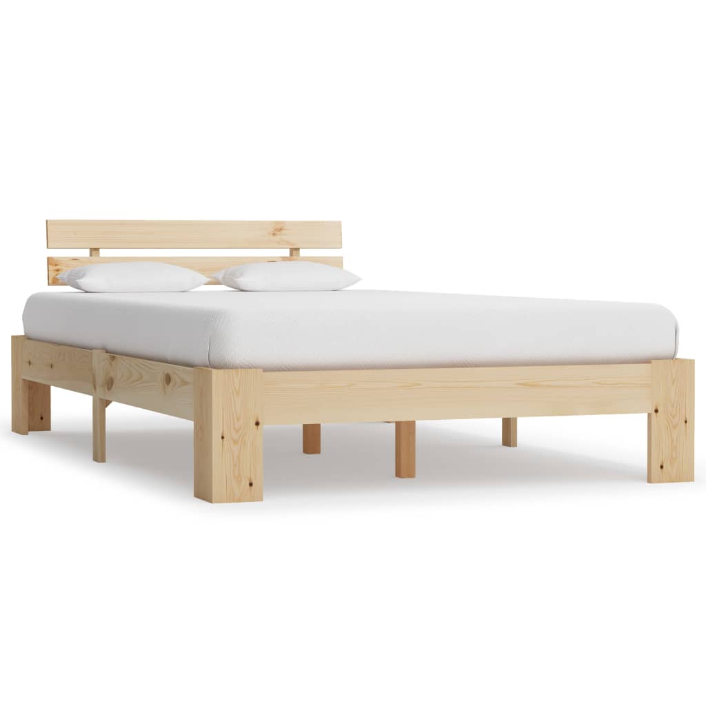 vidaXL Bed Frame Solid Pine Wood 120x200 cm