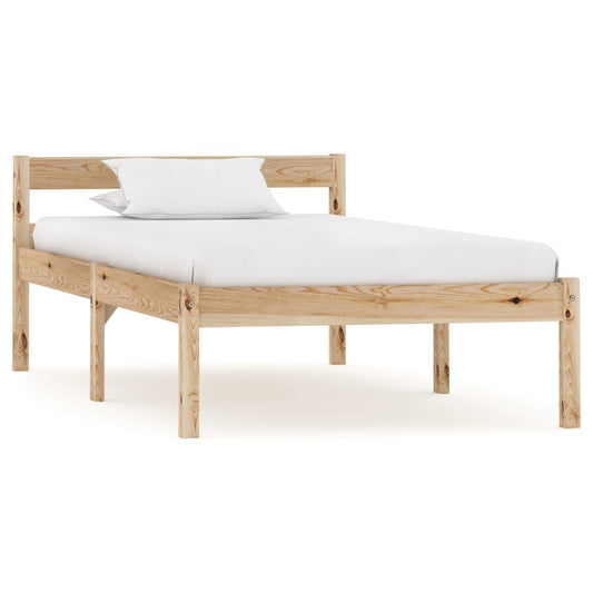 vidaXL Bed Frame Solid Pine Wood 100x200 cm