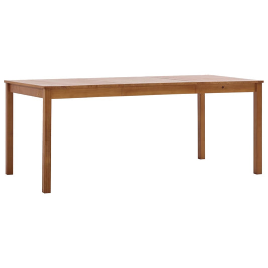 vidaXL Dining Table Honey Brown 180x90x73 cm Pinewood