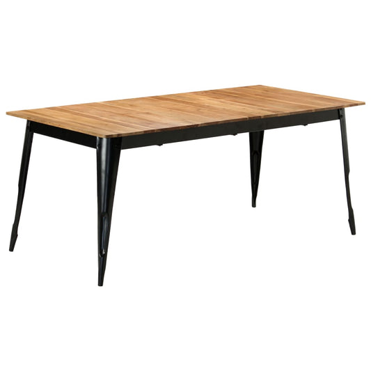 vidaXL Dining Table 180x90x76 cm Solid Acacia Wood