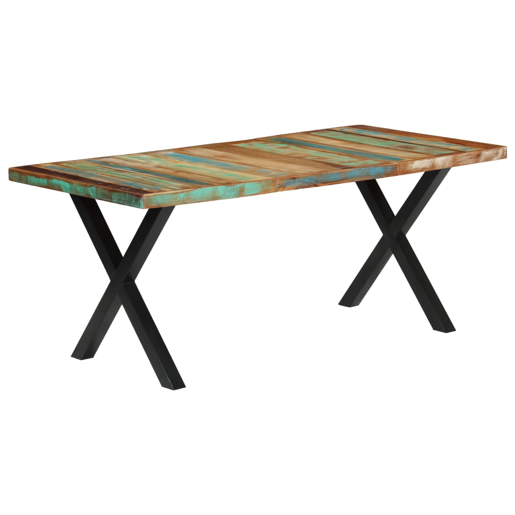 vidaXL Dining Table 180x90x76 cm Solid Reclaimed Wood