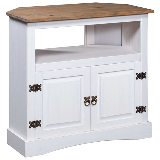 vidaXL Console Table Mexican Pine Corona Range White 80x43x78 cm