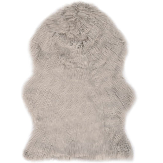 vidaXL Rug 60x90 cm Faux Sheep Leather Light Grey