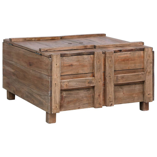 vidaXL Coffee Table 65x65x38 cm Solid Reclaimed Wood
