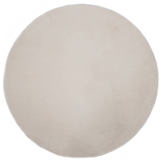 vidaXL Rug 80 cm Faux Rabbit Pelt Cream