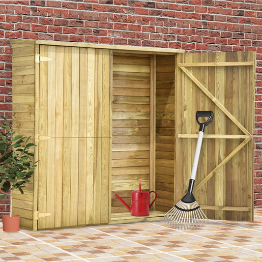 vidaXL Garden Tool Shed 163x50x171 cm Impregnated Pinewood