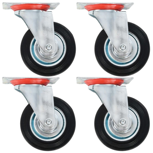 vidaXL 8 pcs Swivel Casters 100 mm