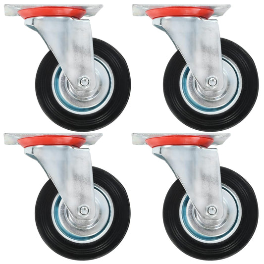 vidaXL 24 pcs Swivel Casters 100 mm