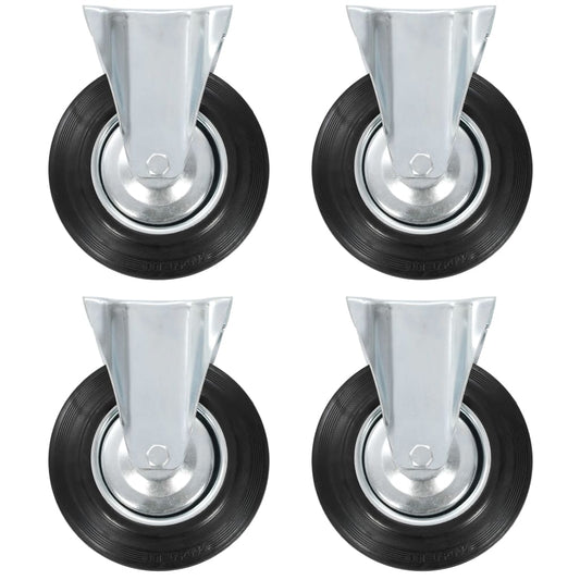 vidaXL 12 pcs Fixed Casters 200 mm