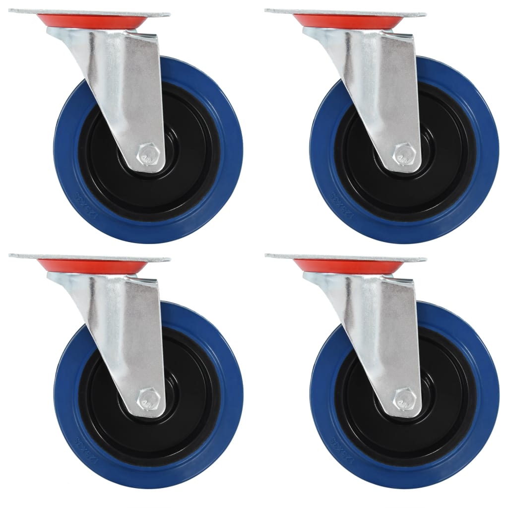 vidaXL 24 pcs Swivel Casters 125 mm