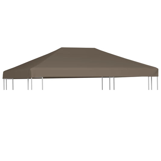 vidaXL Gazebo Top Cover 310 g/må_ 3x4 m Taupe